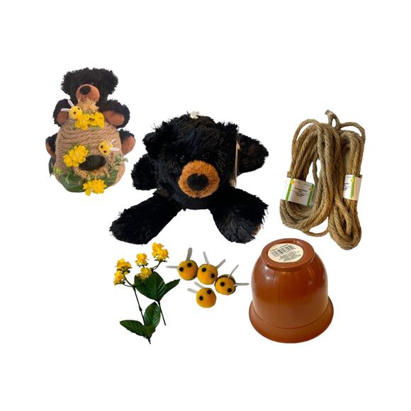 DIY Bear Beehive Craft Kit - Create Your Own Adorable Bear & Beehive Decoration - Picture 1 of 12